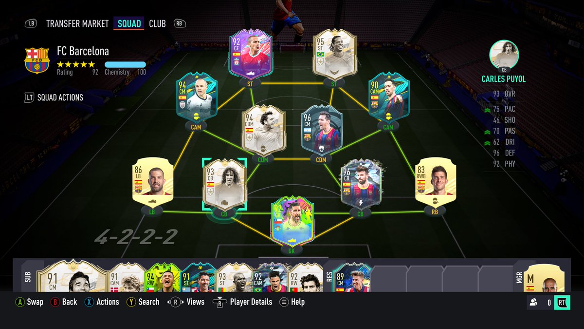 FUTBPM's tweet image. Take the ball, pass the ball.
Take the ball, pass the ball. 

Played like Prime Barca 😂

#FIFA21