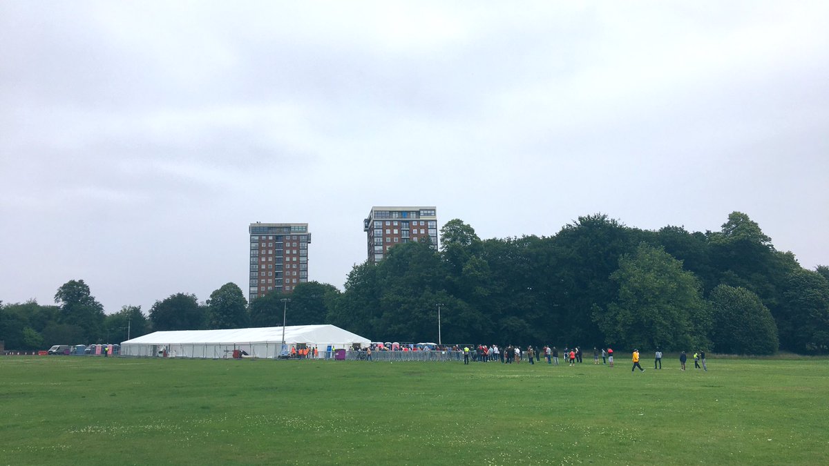 CentralLpoolPCN's tweet photo. People starting to arrive at what must be the most nicely located covid vaccine centre in the country. 
Come along and #GrabaJab in Sefton Park, 8am-8pm today (Sat) and 8am-6pm tomorrow (Sun)
No appointment needed. Open to all L’pool residents. 

Details: https://t.co/nqsQ3Xc9Hg https://t.co/OONtbbW6WF