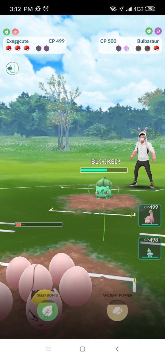 pokeshiny7's tweet image. Confusion to Bulba .. that's the damage 😊 #ElementCup #pokemongo