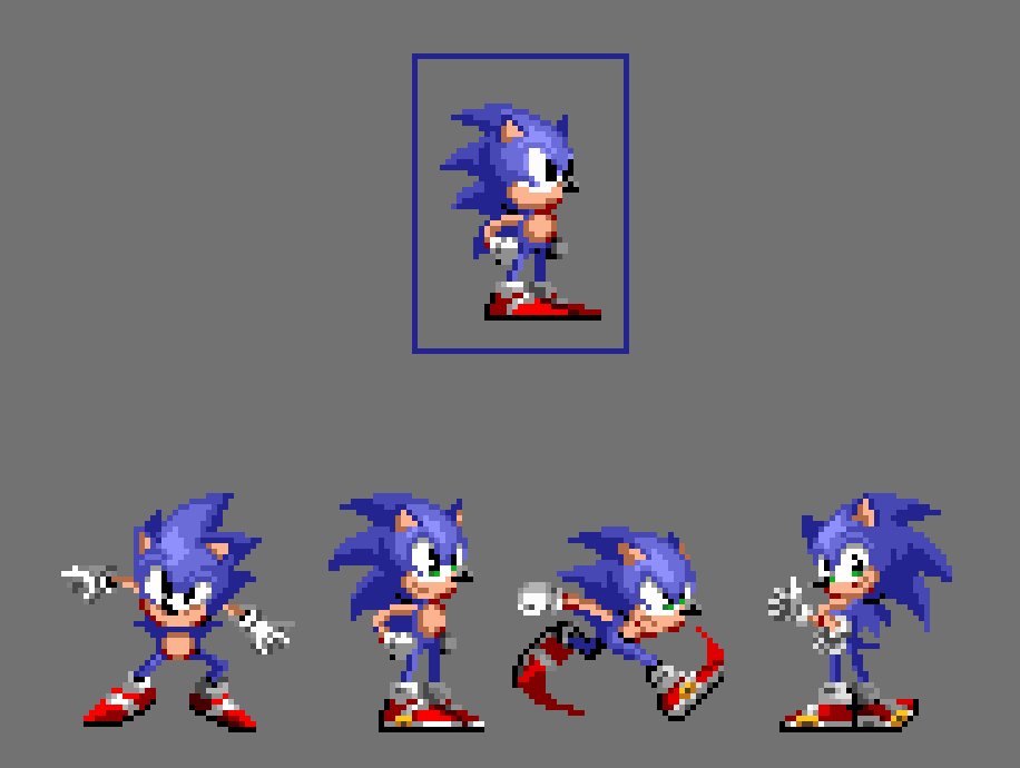 Classic Sonic Sprite 