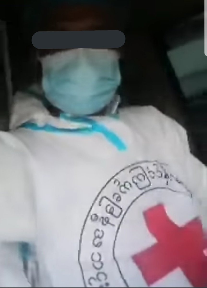 MayWongST's tweet photo. A #Myanmar red cross worker witnessed how some patients who may be #Covid19-infected have died outside #Yangon hospital as hospital's overcrowded. He had brought a Covid patient to hospital but patient waiting in ambulance as there are no beds available #WhatsHappeninglnMyanmar https://t.co/xxgBHgOH3c