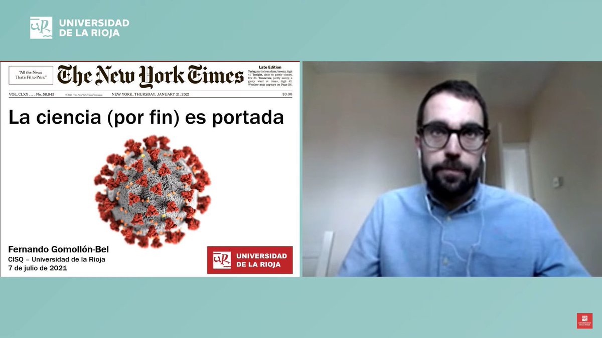 hebusto's tweet image. Esta charla de @gomobel en @unirioja es una magnífica lección de comunicación científica. Con menciones a @agencia_sinc, @materia_ciencia, @Principia_io, @milenioheraldo, @ElisaTelisa, @javiergarciamar… entre otros. #AquiHayMuchaQuimica #CISQ #RSEQRioja @RSEQUIMICA #UCCUnirioja