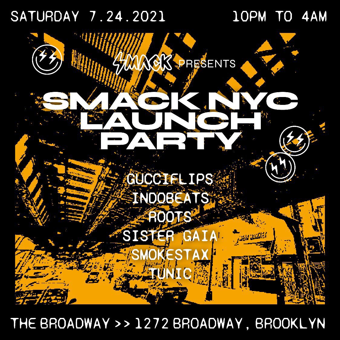 ⚡️SMACK NYC LAUNCH PARTY⚡️
A FREE event with a stacked lineup! Come and celebrate with us! 😁

theticketing.co/events/smackny…

#SMACKNYC