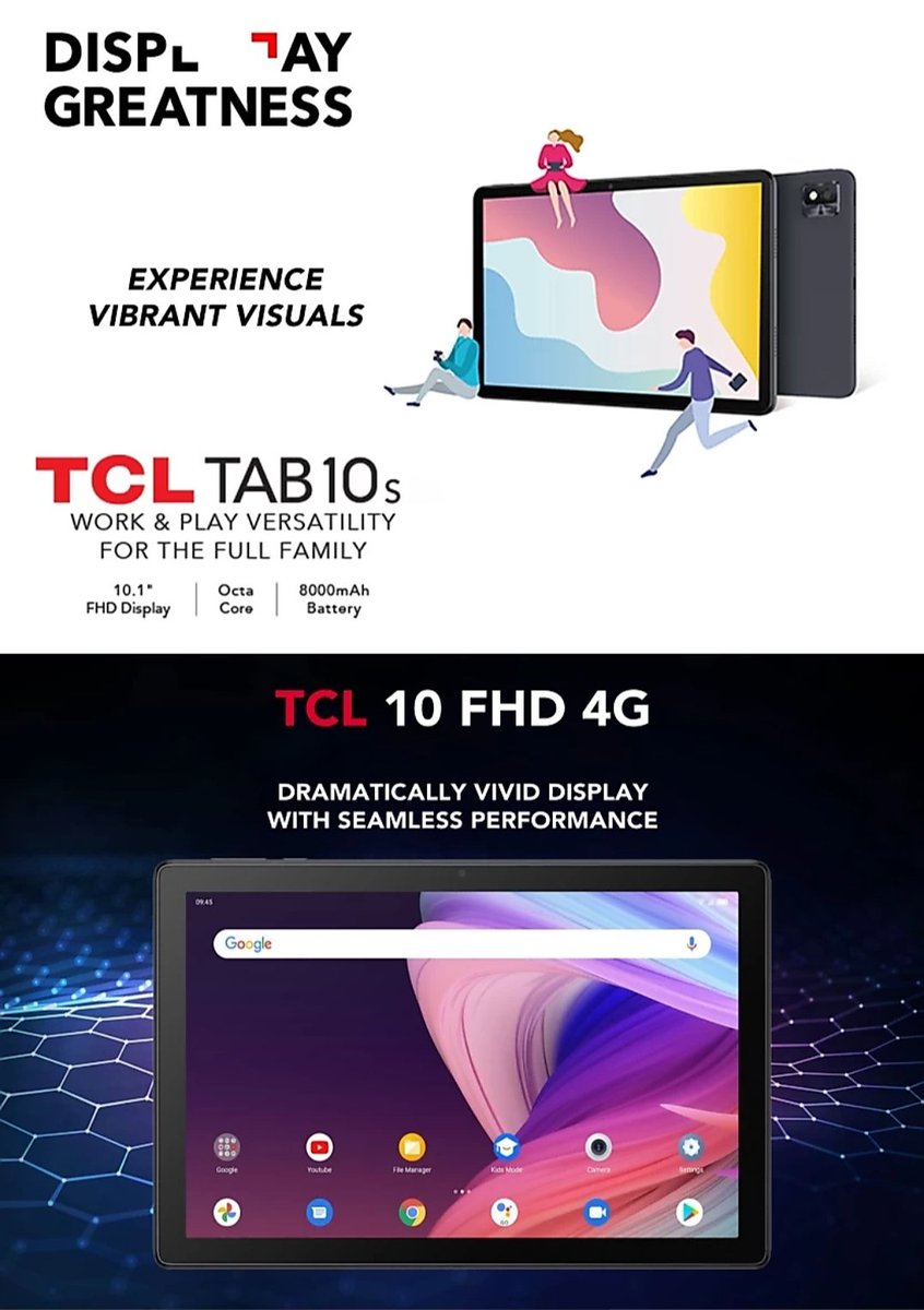 TechnoStreet2's tweet image. TCL Tablets Launching Soon in India.

#TCLtab10s #TCL10TABmax #TCL_IN