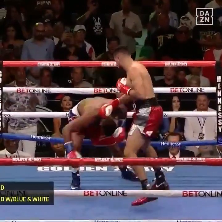 DAZN Boxing on Twitter "Zurdo Ramírez finishes off Barrera with a