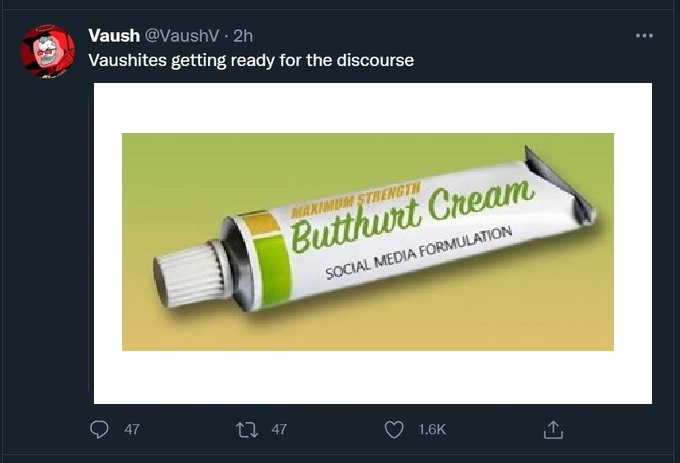 DatFishGuy's tweet photo. @VaushV U got butthurt cream ...
#Vaush #VaushExposed https://t.co/iLW1AnmHsL