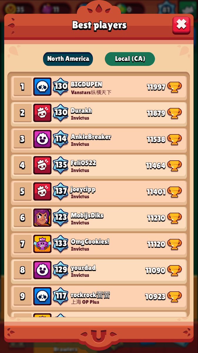 Shoutout to <a href="/bigdupen/">BIGDUPEN</a> for reaching the top of the leaderboards of #brawlstars 😍😍 hope it goes global!