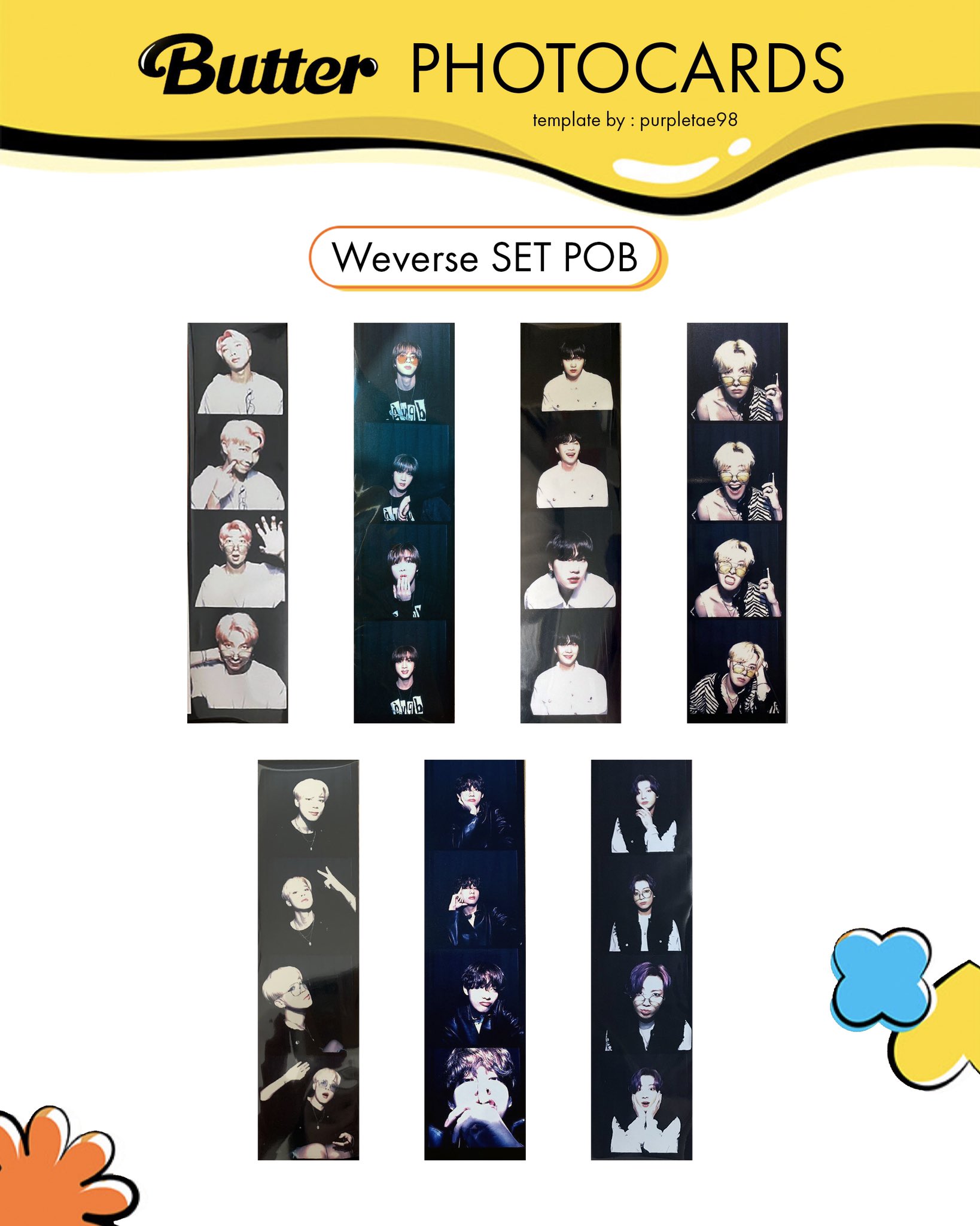 BTS  Butter  バター　トレカ　グク  weverse フィルム BTS Butter Weverse POB Jungkook photo strip, JK Film 4-Cut