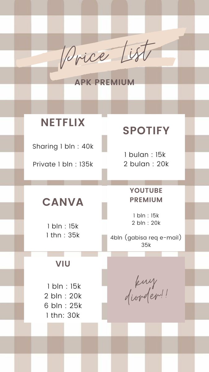 📌JUAL APK PREMIUM,NETFLIX,VIU,DISNEY+,DLL tweet media