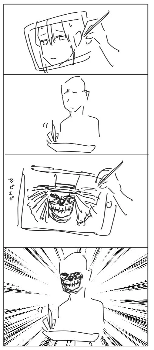 絵描きあるある？絵を描いてる時は自分も同じ顔しがちｗｗ