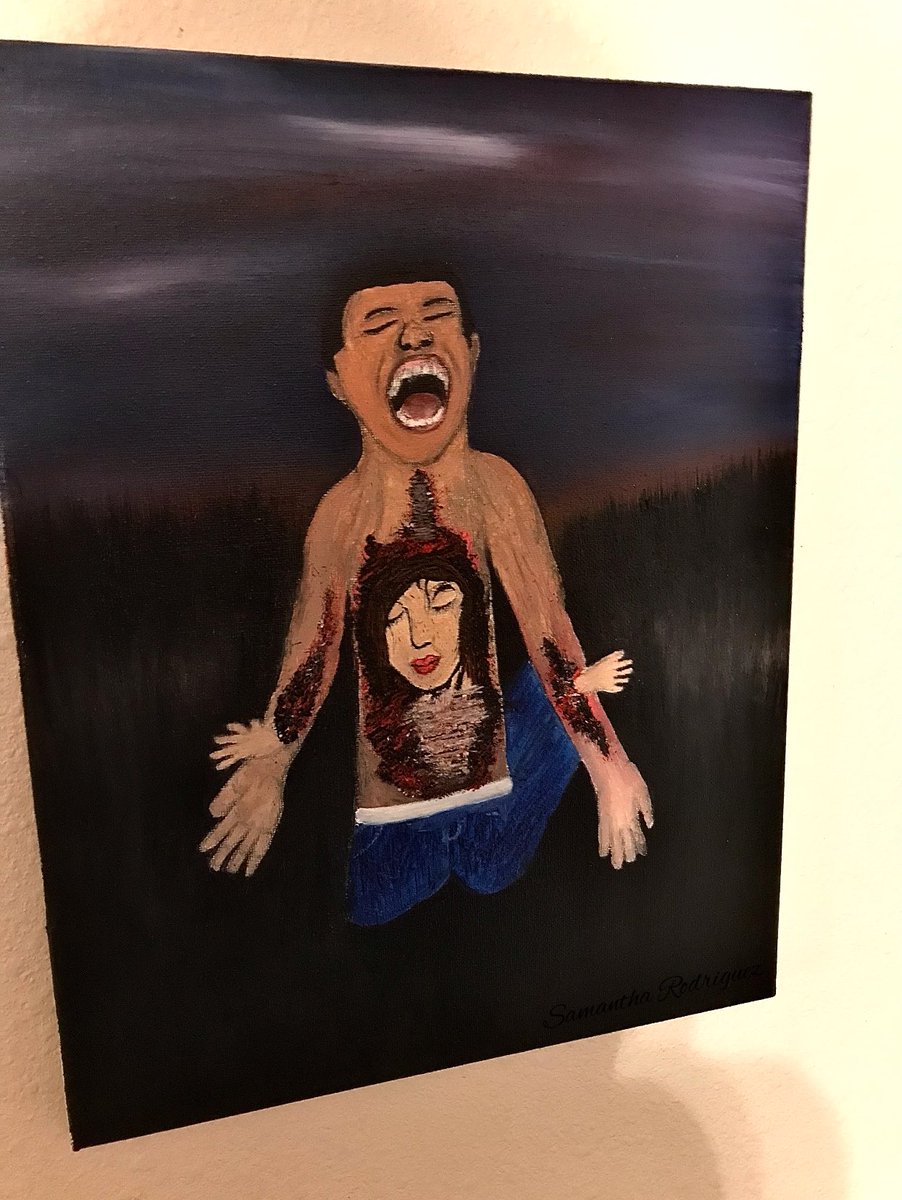 samantha111333's tweet photo. I had a dream about this I had to paint it 😲 https://t.co/pe9niPnroK