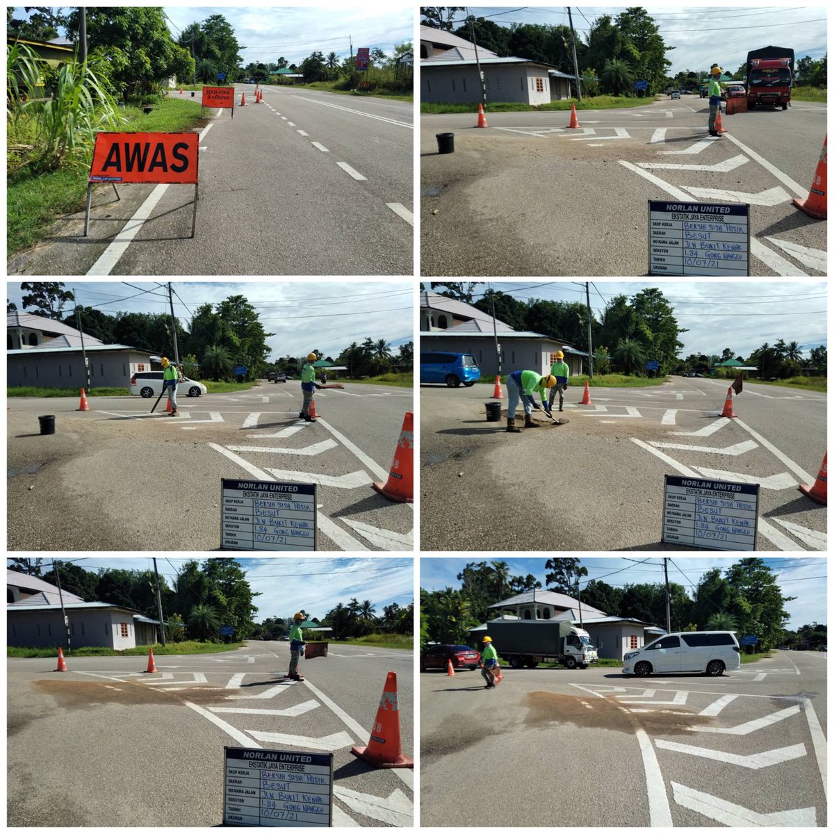 AHTNU_Area3's tweet image. Info 10/07/2021

Jalan Bukit Kenak / Gong Nangka

Team R01  #Besut
Kerja-kerja membersih sisa pasir atas jalan

Selamat dan selesa👍🏻

#ThisIsBesut
#TSRM
@JKRTerengganu
⁦@jkrbesut⁩