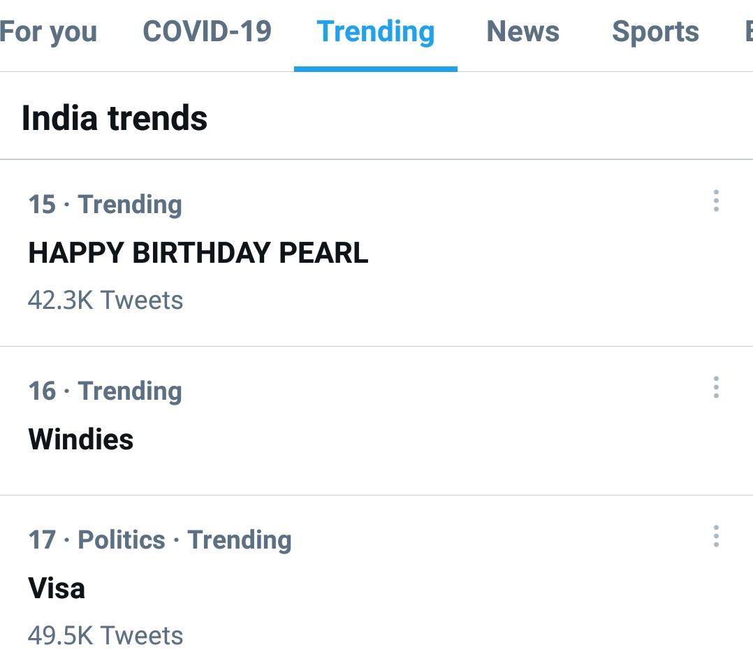 coffeewithpearl's tweet photo. Raising High At 15th Position 🎉🎉🎉🎉 

HAPPY BIRTHDAY PEARL #PearlVPuri https://t.co/i14z1tSKXT