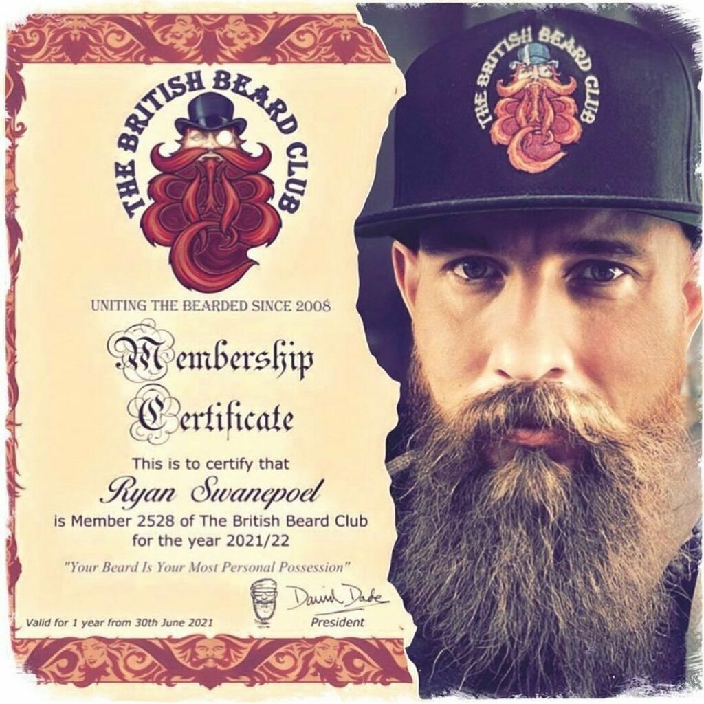 Ryan showing off his @thebritishbeardclub certificate 
Cool hat too! 
.
.
.
.

 #bearded #beardsofinstagram #beardlife #tbbclub #thenorfolkbeards #thebritishbeardclub #instabeard #instabeards #followme #member #comejoinus #welcome #club #brothers #instag… instagr.am/p/CRI8uzVl_vK/