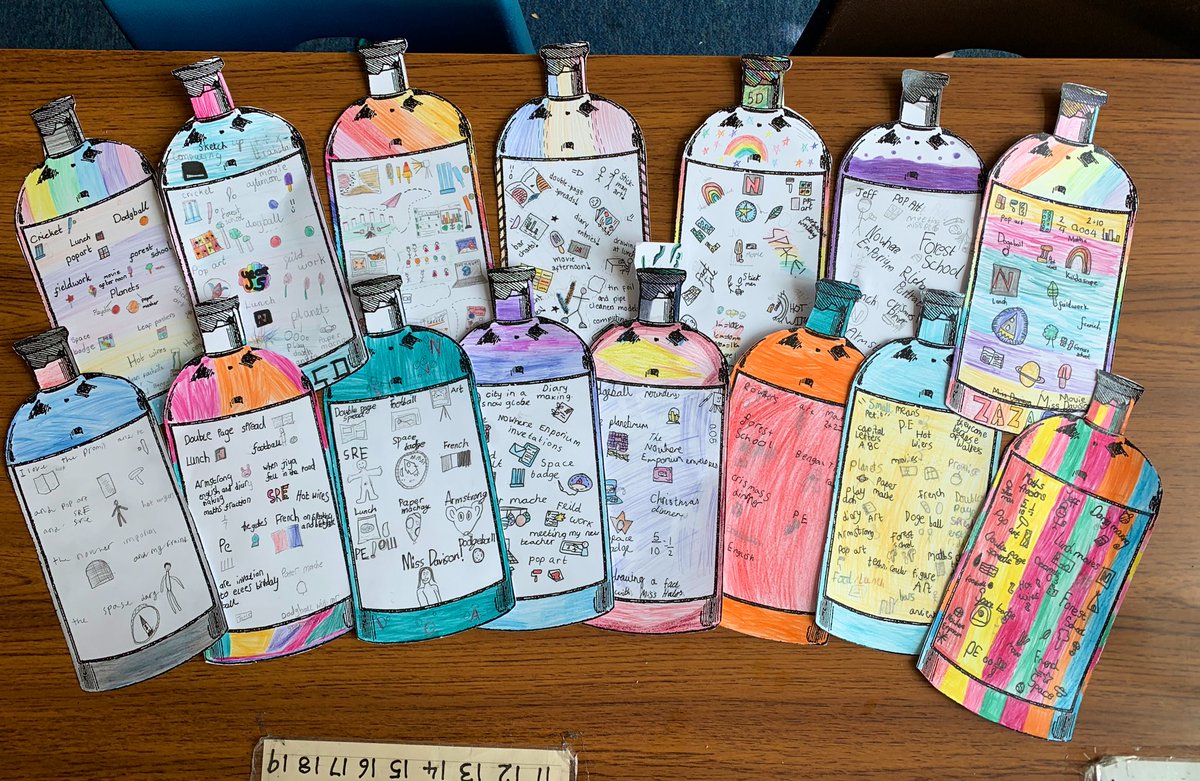 DavisonMiss's tweet image. 🍾💭 A Year in a Bottle 💭🍾

To reflect on the year, each child put all of their favourite memories into their own bottles and took them 🏠 

It was a lovely chance to share what we had enjoyed, learned and achieved.