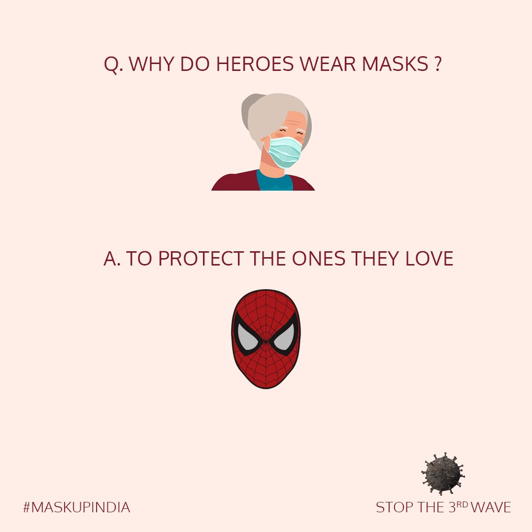 TMCovidsupport's tweet photo. *Pledge to Wear a mask*.  We request you to post a picture of yourself or with your family masked  up till Saturday 10th July with hashtags *#MaskUpIndia* *#IndiaCovidSupport*.

*Please do your bit:*
*- Wear a mask*
*- Post your picture*
*- Spread the word*

Your action matters. https://t.co/a75V0HSkC1
