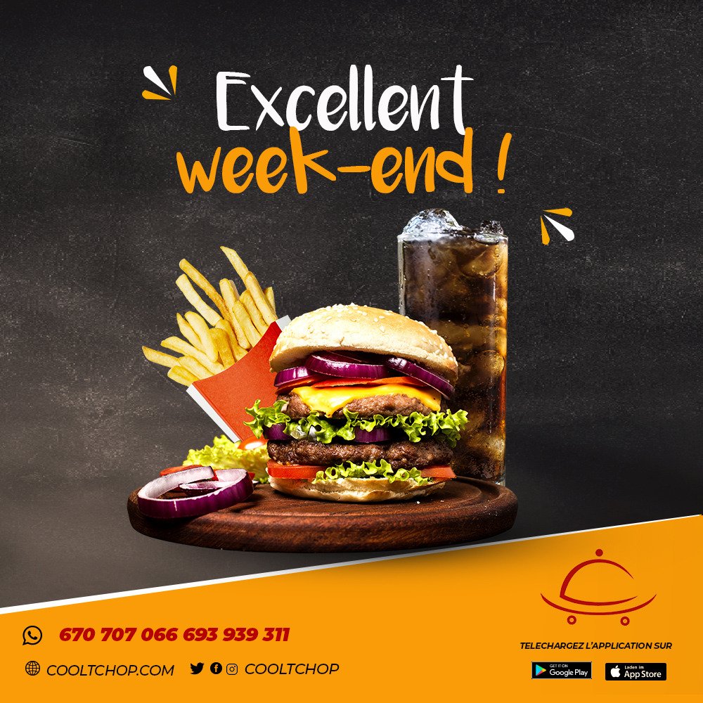 cooltchop's tweet photo. On vous souhaite un excellent week-end chez #cooltchop. https://t.co/XBSwj8LA4U