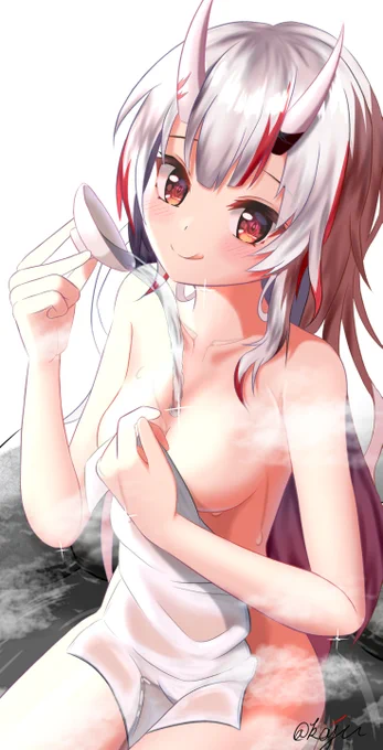 遅くなったけど100万人おめでとう!晩酌お嬢です。#百鬼絵巻 