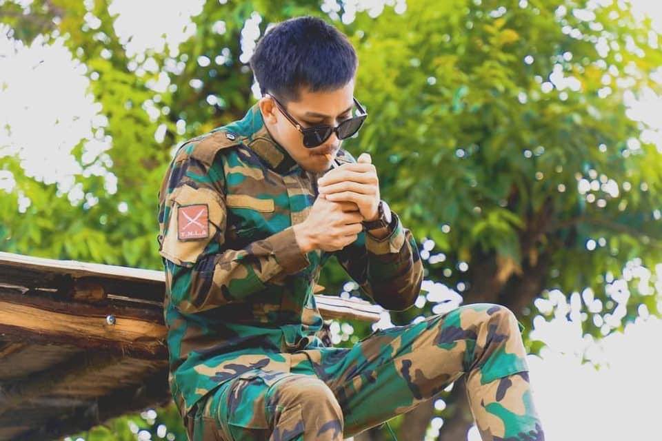beeniesu's tweet photo. Shwegu, Kachin State: May our fallen hero, KIA comrade Naw Htoo Aung rest in power who sacrificed his life on Jul9, protesting Myanmar citizens during armed conflict against Fascist Military. #WhatsHappeningInMyanmar #July10Coup https://t.co/7BOZIk6tmN