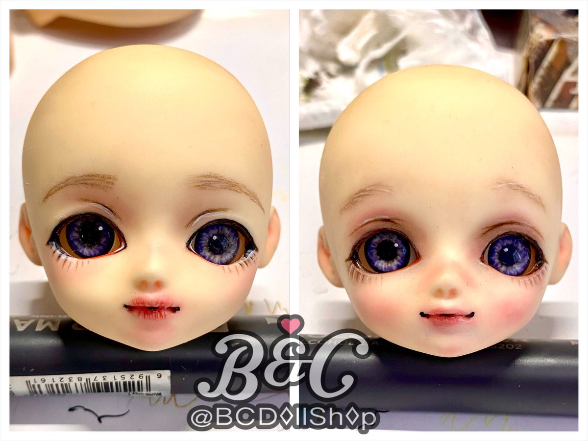 bcdollshop's tweet photo. 新/やり直すBJDのメイク🎨の委託も受けっておりますので、ご興味のある方はぜひご連絡ください。

#bcdollshop https://t.co/80ElzwRAv1