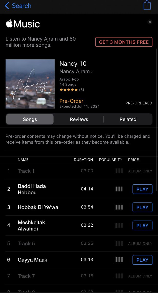 7mk90's tweet photo. Just pre-ordered #Nancy10 😍
Can’t wait for it to shine my mobile
Love you @NancyAjram ❤️❤️
#NancyAjram #نانسي_عجرم https://t.co/2bzChwFBnm