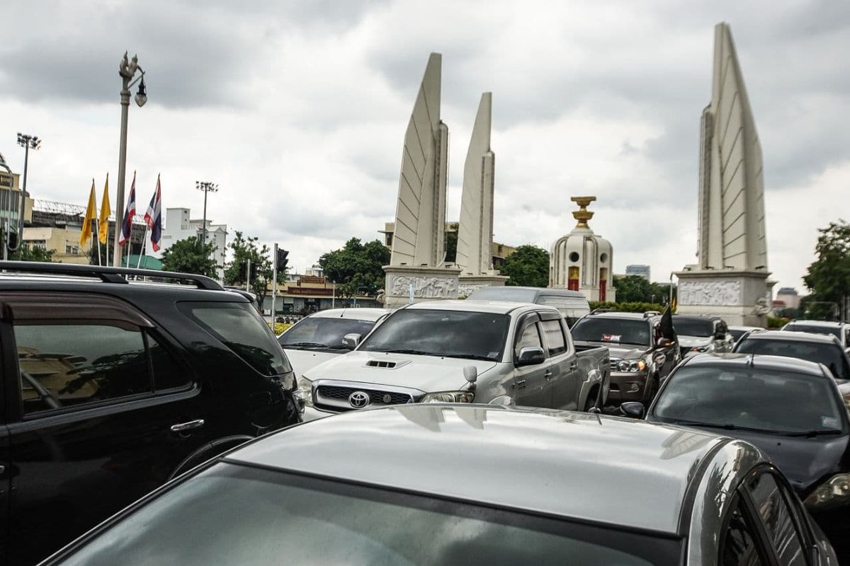 ประมวลภาพบรรยากาศ #ม็อบ10กรกฎา  #Carmob

📸 Chana La&amp;Kan Sangtong