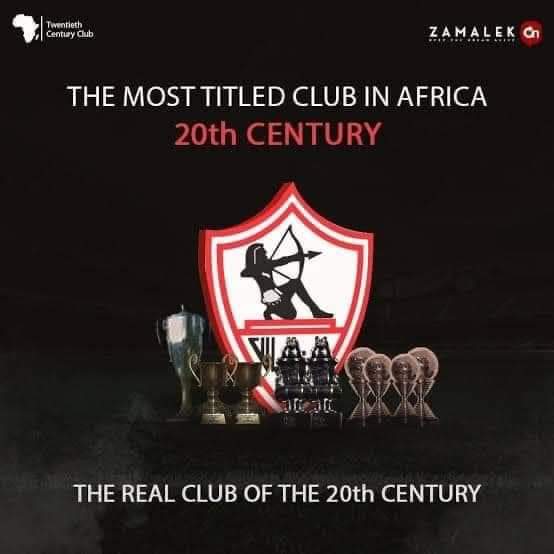 midmo5038's tweet photo. #zamalek_african_century_club 
النادي الاكثر تتويجا في القرن العشرين 
الحقيقه المراد اخفائها عن الوجود متلاذمه مع سرقه اللقب واعطائه لنادي اخر بطريقه يشوبها التتدليس https://t.co/cJekbNLUEq