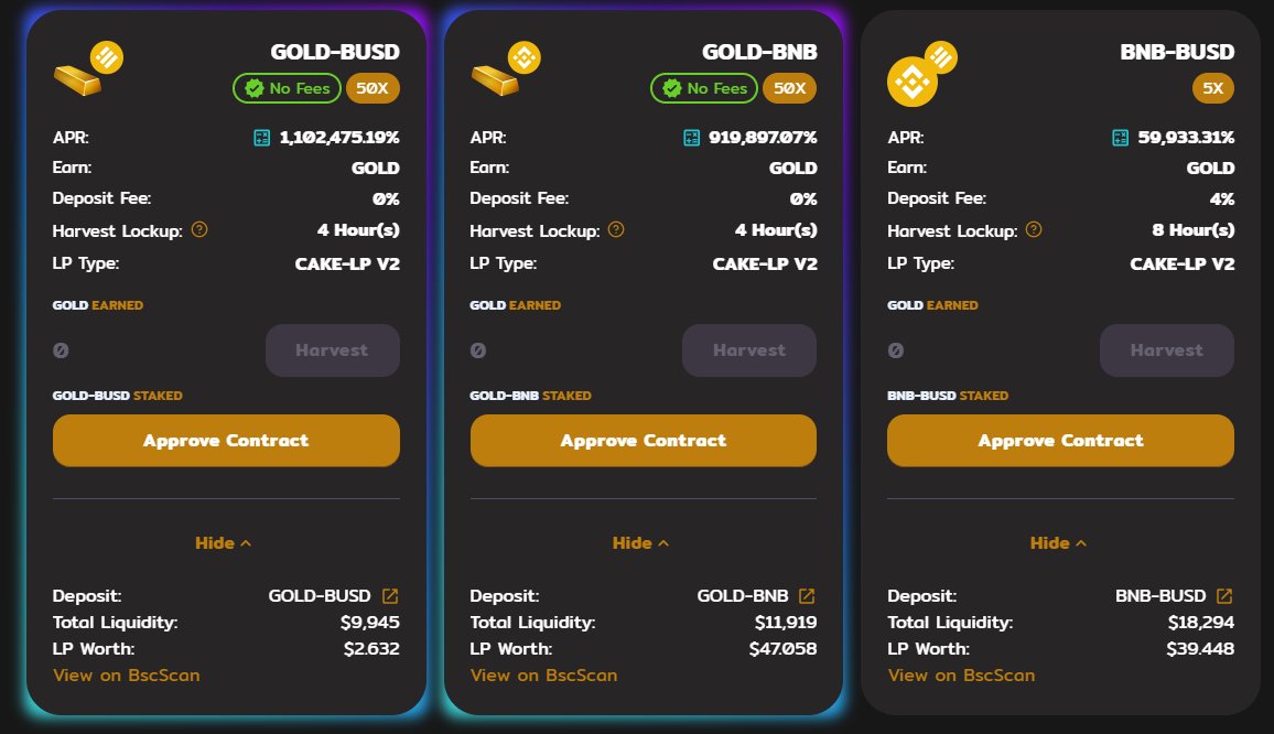 ⌛Only 8 hours left before the farm starts 🥵

💨Hurry up and go stake on our website golfarm.app 

⬇ Countdown ⬇
bscscan.com/block/countdow…

Biggest APR% on our native farms 👀