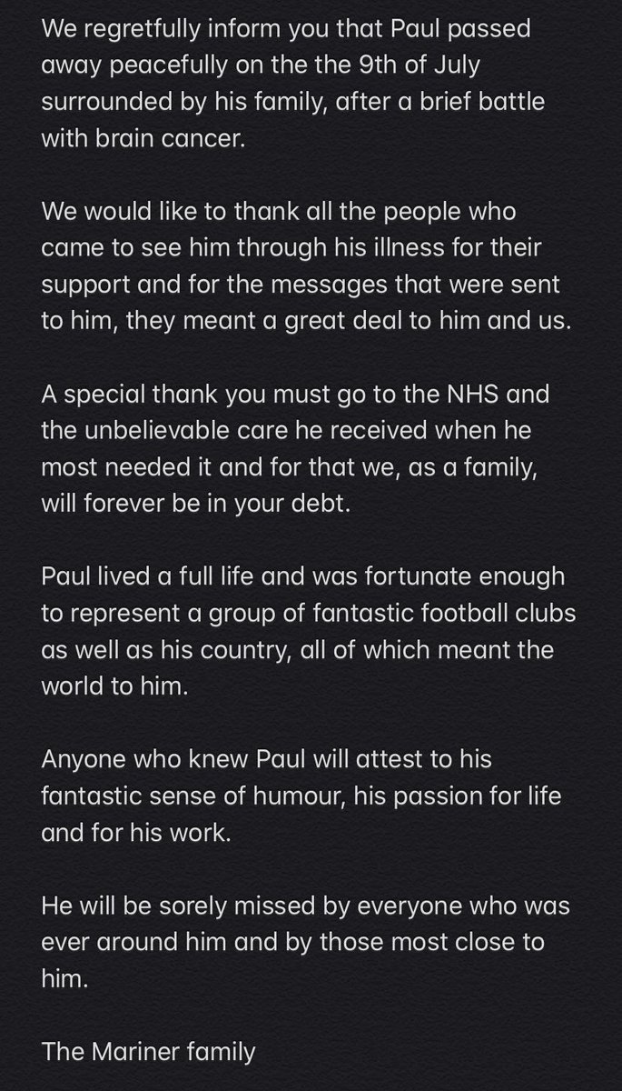 A message from the Mariner family.