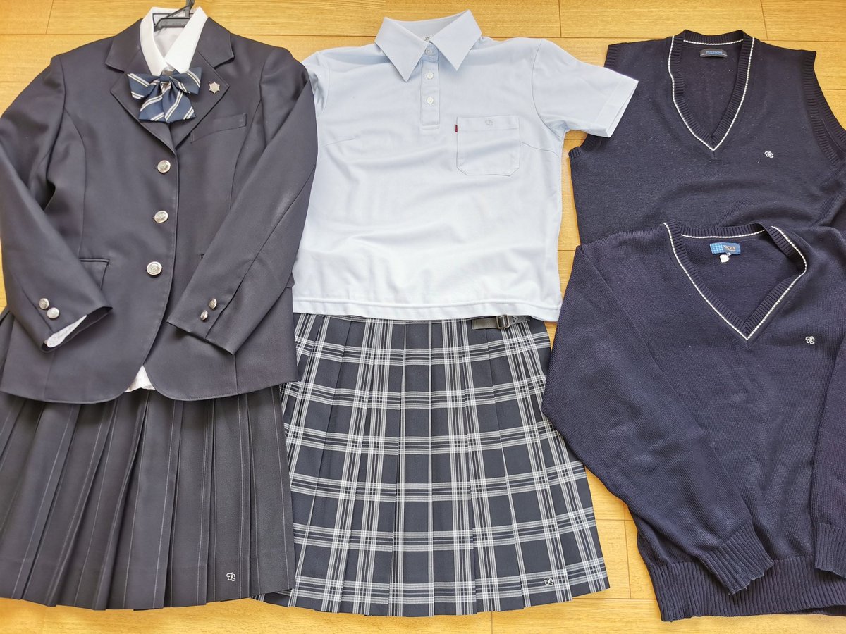 茨城県 取手松陽高等学校 女子制服 5点 sf005973 【公式通販】
