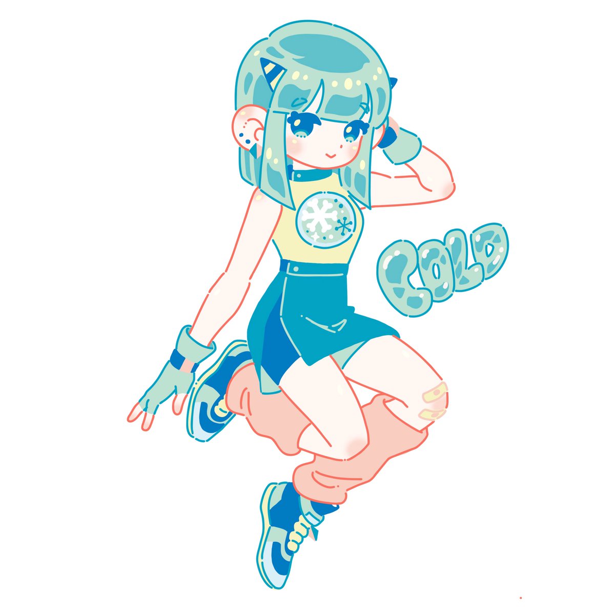 「HOT &amp; COLD

#illustration #イラスト #ori」|ヒロコのイラスト