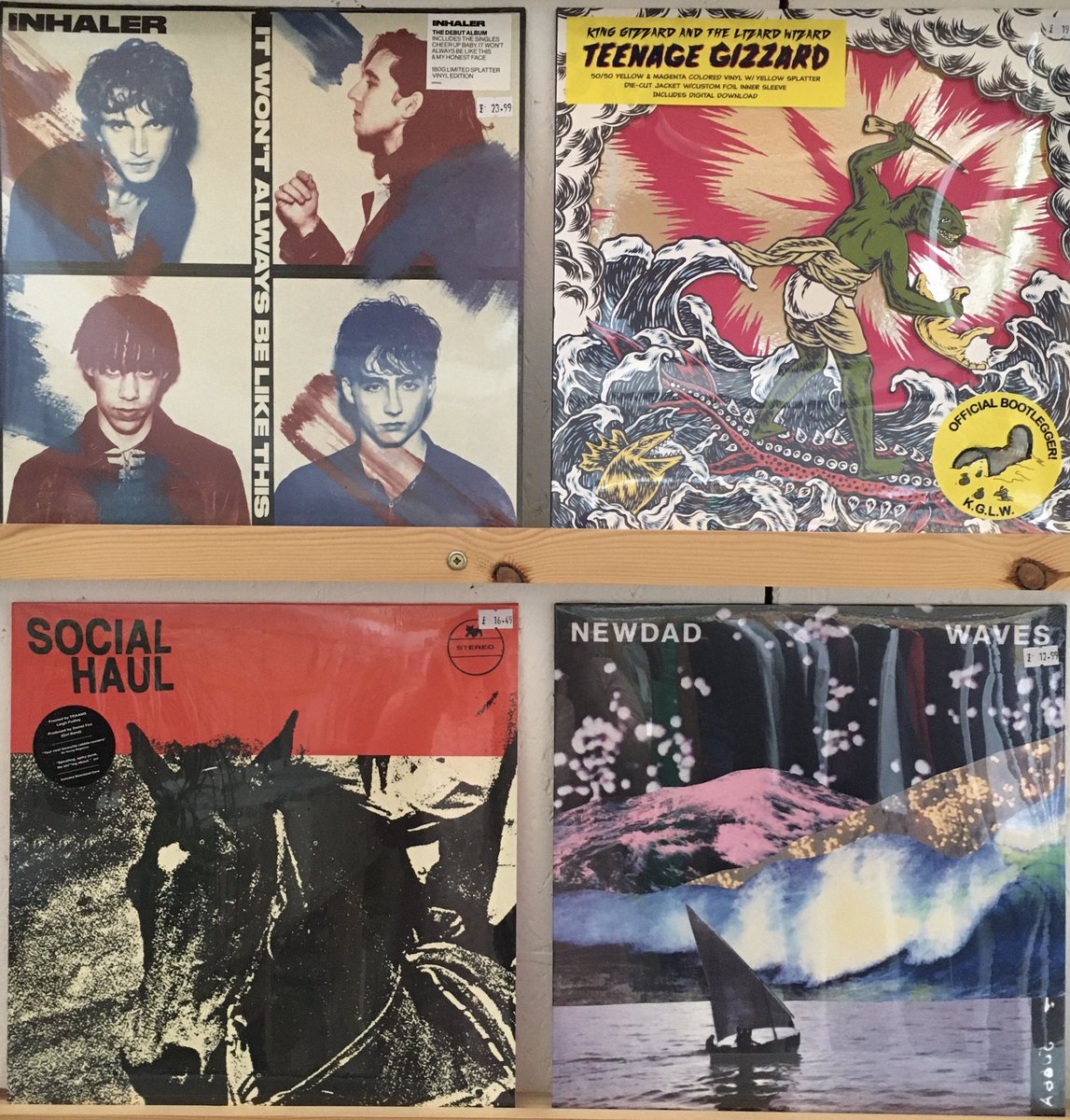 justdroppedin_'s tweet photo. New Releases in-store  🚀 ltd editions #WhiteStripes #Inhaler #spiritualized #damonlocks #lovelyeggs #goonsax #drugstoreromeos 🤖FarGo Village🤖 https://t.co/6Lqp29omX0