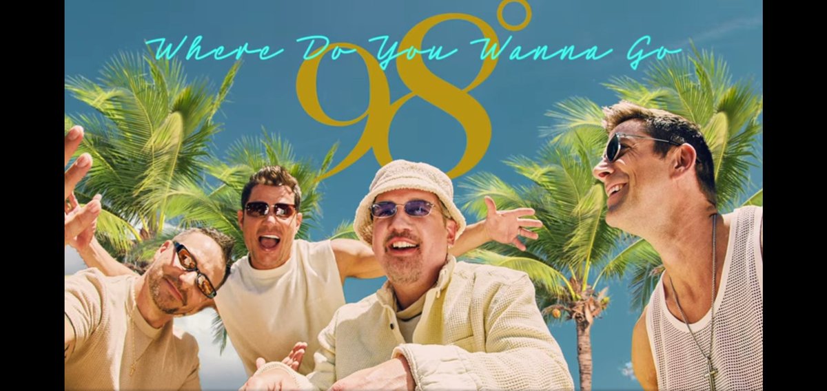 jeffscdngirls's tweet photo. Can't think of a better way to start the weekend! Listening to @98official new single 🎶🎤📻🎵 Where Do You Wanna Go🤩😍🤩😍 @DrewLachey @JeffTimmons @JustinJeffre @NickLachey #WhereDoYouWannaGo #NewMusic #98degrees 
#98DaysofSummer https://t.co/SIGDU6HvjG