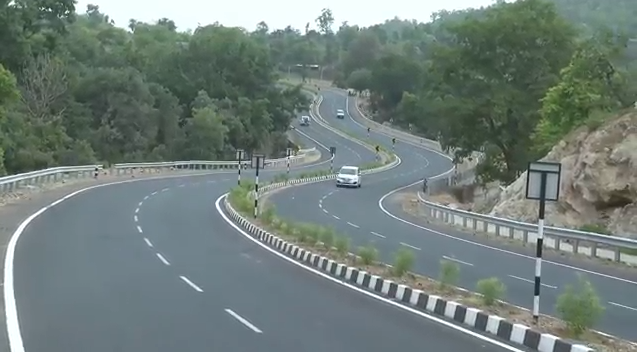 Danta – Ambaji four lane highway, View Point at Trishuliya Ghat inaugurated