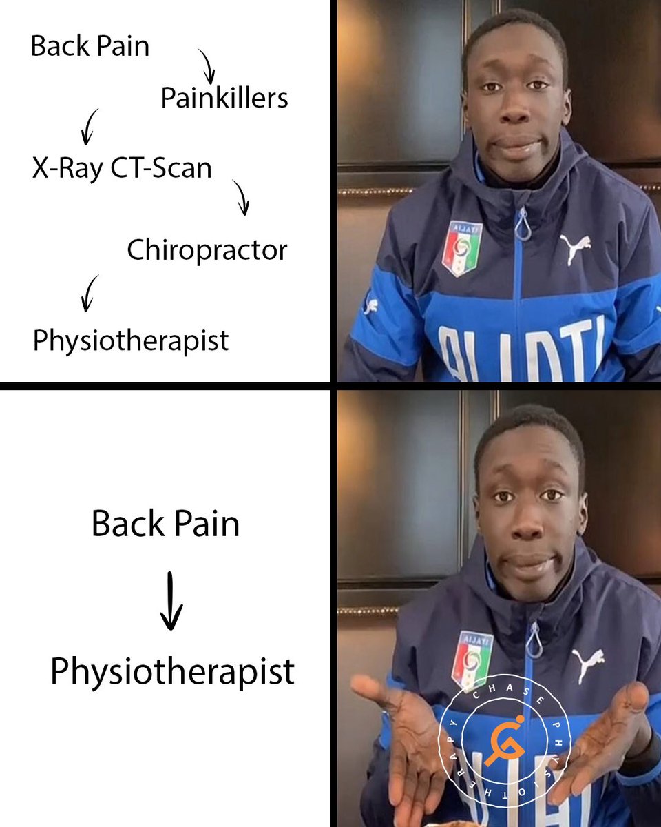 Every problem has easy solutions. Do the obvious things like @khaby00 Don’t ignore & worsen your pain when you have direct access to your physiotherapist. #khabylame #khabymemes #physiomemes #trending #memes #backpain #backpainrelief #physiotherapy #onlinephysiotherapy #chase