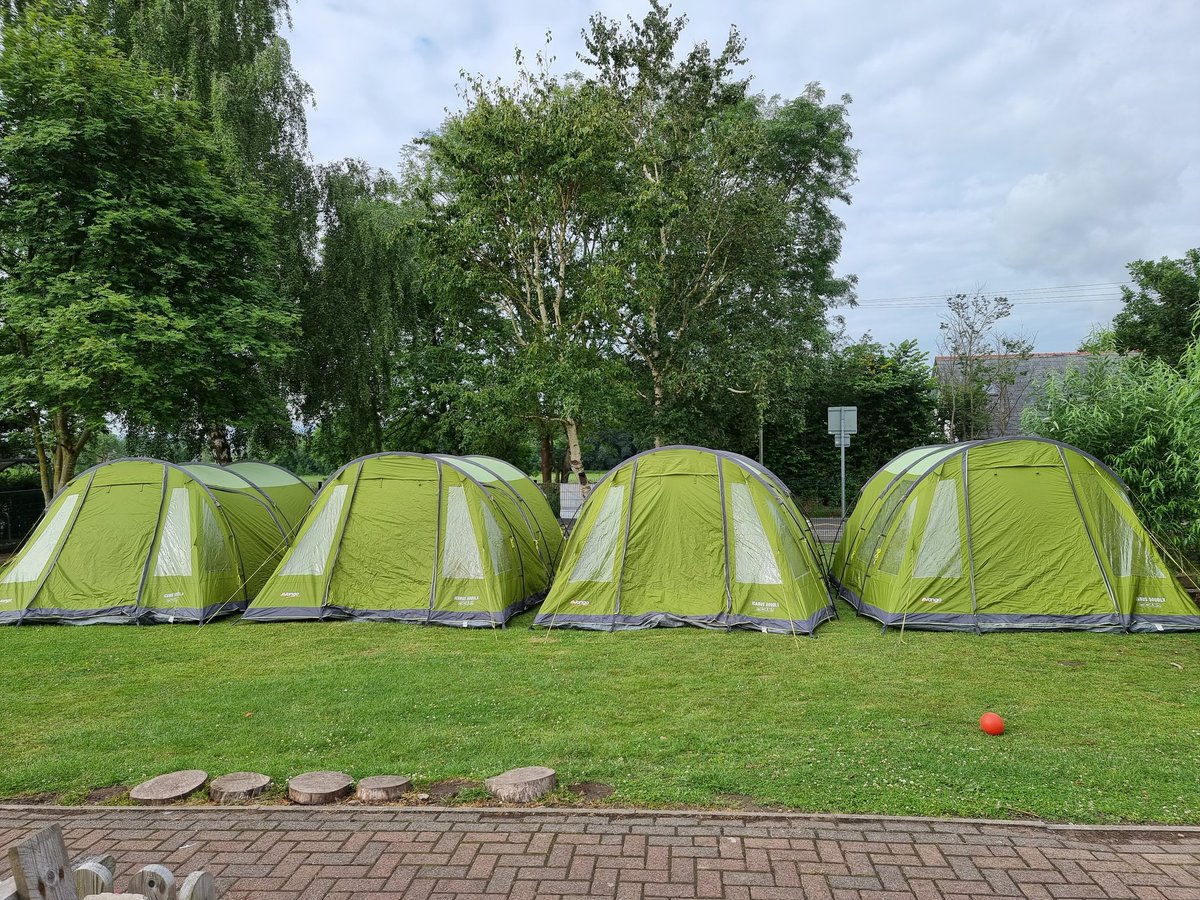 bishop_ce's tweet photo. Also, a big thank you to 1st Willaston Scout Group for generously loaning us their tents and for setting them up too. Such a lovely team! https://t.co/dqv1MVhmb8