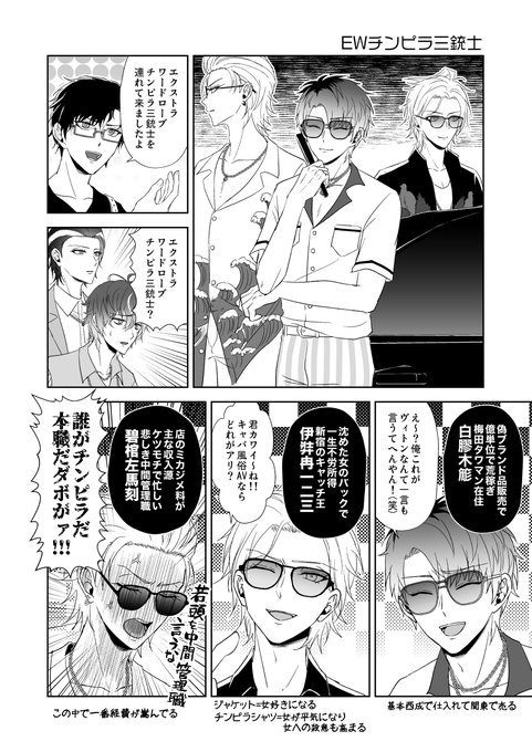 エクストラワードローブ03
チンピラ三銃士の漫画 