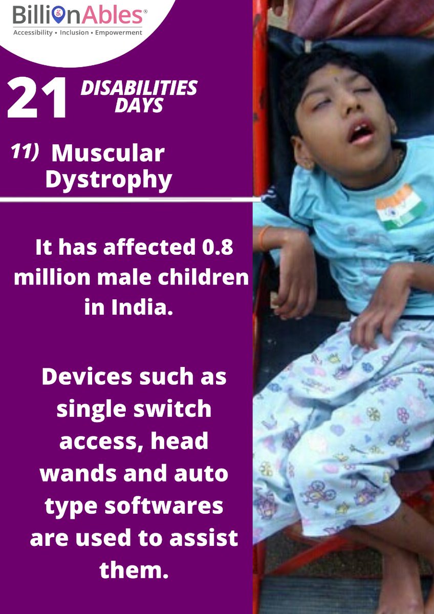 Billionables's tweet photo. Muscular Dystrophy (MD) is a group of neuromuscular genetic disorders that cause muscle weakness and overall loss of muscle mass.

MD is a progressive condition- meaning that it gets worse with the passage of time. https://t.co/p306FA7qIy