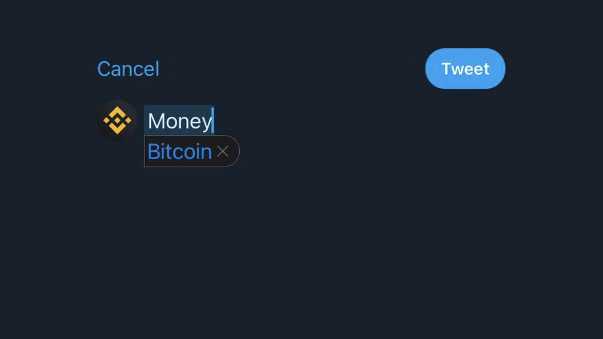 Binance tweet media
