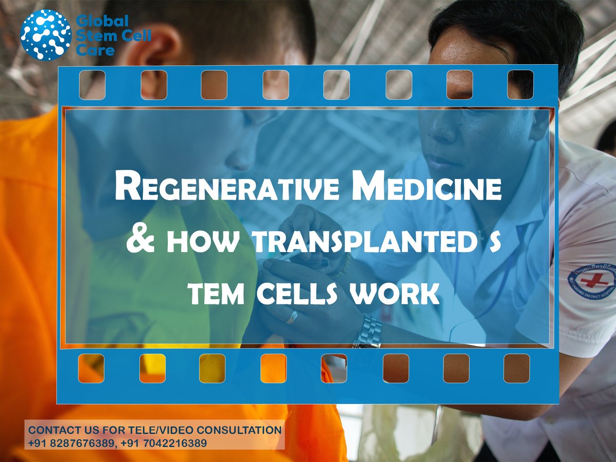 globalstemcellC's tweet photo. #Regenerative Medicine & How Transplanted Stem Cells Work
To know more about Stem Cell, Contact us to get an appointment+91 82876 76389 info@globalstemcellcare.com https://t.co/PhQ3HSU9GU
#stemcellresearch #stemcellprocedure #stemcellrequired #stemcelltransplant https://t.co/AaHQgLVkHh