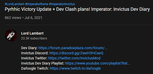 DaFoogle's tweet photo. so, im just watching some videso to catch up with the @InvictusMod #DevDairy and well, all of a suddenly my face and name appears in @Lambert2191 Update Video ! thanks for the Shout out and link Lambert! much obliged, sir! 

#saveimperator https://t.co/QRD1sajfk6