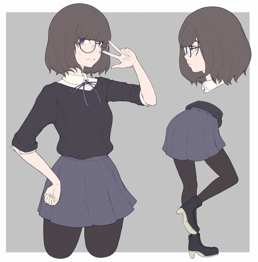 「陰キャ変なポーズ 」|主任のイラスト