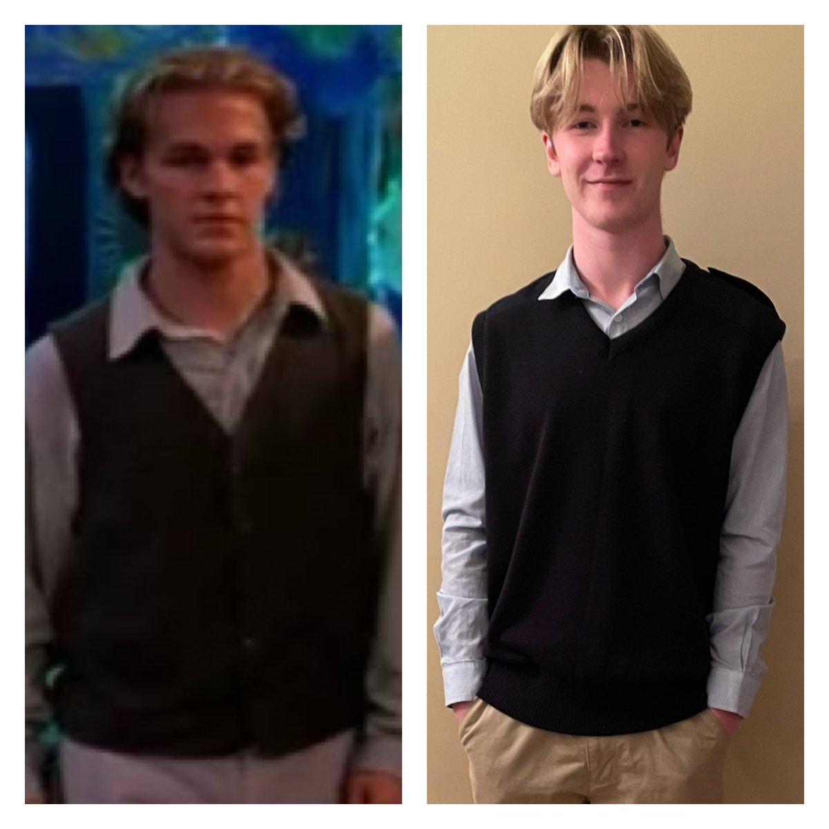 Tamilee11's tweet photo. Who else but @vanderjames would you dress up as for a 90s party 😊 https://t.co/rpVNGspJMA