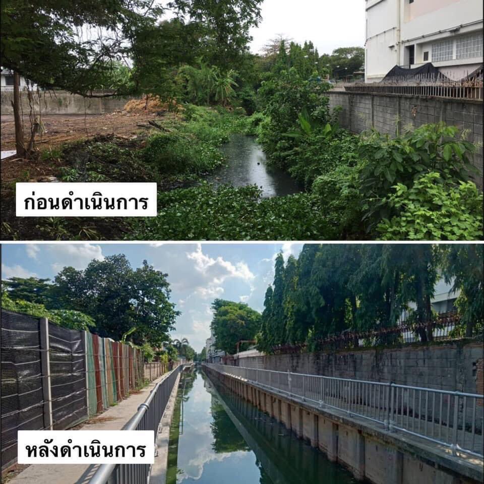 ttraisuree's tweet image. คลองยายเผื่อน ลาดพร้าว ก่อน-หลัง การพัฒนา