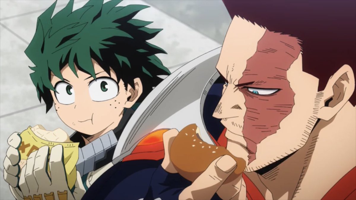 hoflames's tweet image. The anpan is so small in his hand 🥺💞