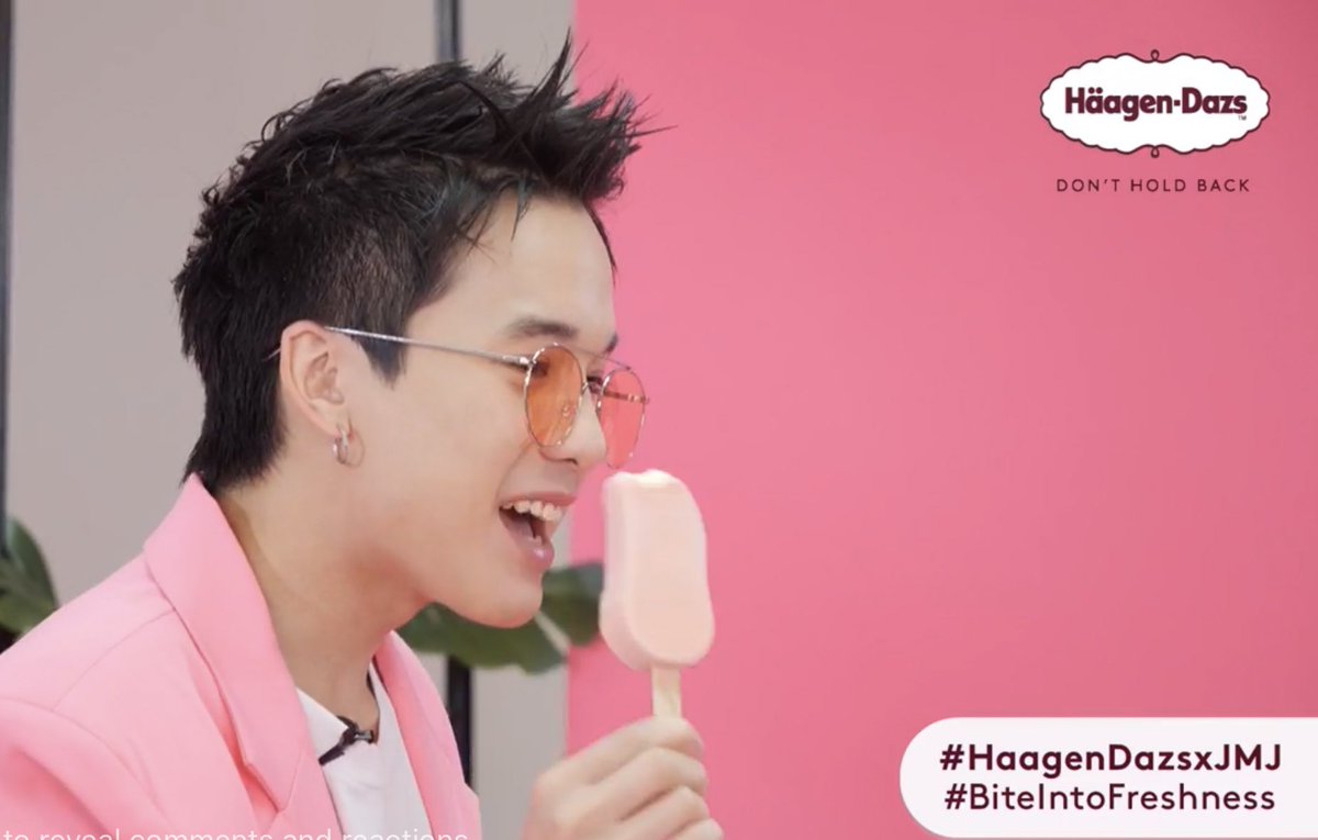 สดใส ซ่าบซ่ามากเลยค้าบบบ อยากจะกดสั่งไอศกรีมเดี๋ยวนี้ 😍😍 #HaagenDazsxJMJ