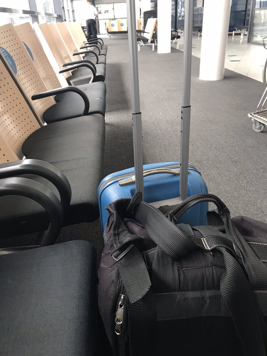 So here I am. Empty gate because I was the one single passenger denied an overbooked <a href="/lufthansa/">Lufthansa</a> flight. Why? I had booked an extra seat for my accordion TO BE ON THE SAFE SIDE!!!  #musicians #travelling #lufthansasucks