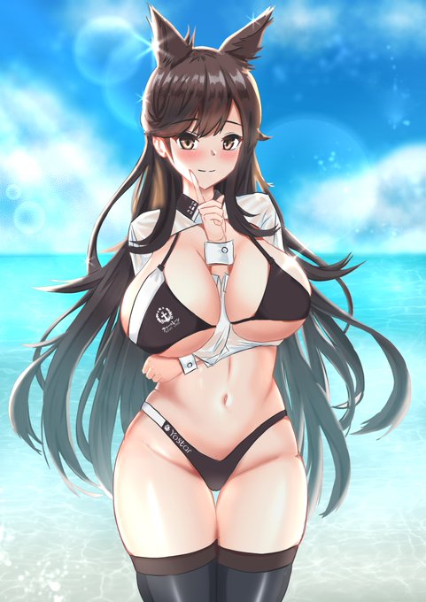 海!!!
#アズールレーン 
#愛宕 
#AzurLane 