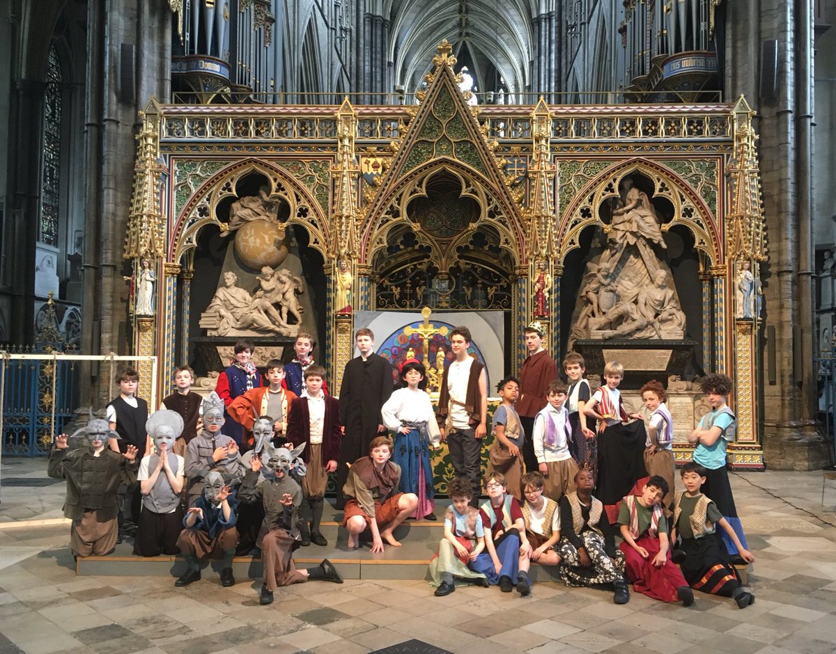 WAbbeyChoirSch's tweet photo. Huge congratulations to all of our pupils for pulling off a stellar all-singing, all-dancing performance of 'The Hunchback of Notre Dame' yesterday evening. An immensely impressive achievement at the end of a very full term. (Not a bad venue, either...) https://t.co/AwyfQdmYMc