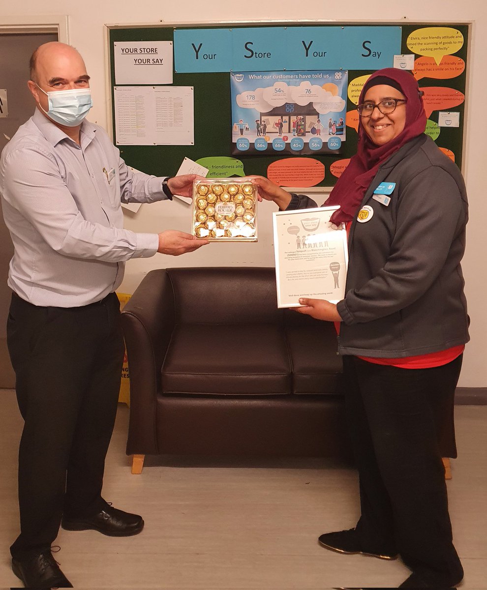 It's always a great feeling when one of our customers takes the time to acknowledge great service by one of our colleagues.Well done Saiquah <a href="/coopuk/">Co-op</a> #WellProud